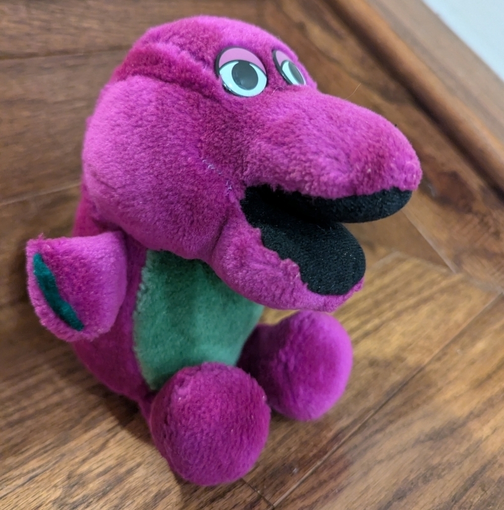 Barney 8.5" Vintage Plush Dinosaur - Picture 2 of 7